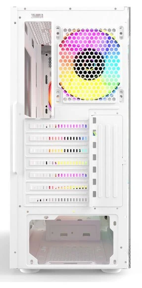 GameBooster GB-T005MW USB3.0 RGB fan Mesh Panel Beyaz kasa (PSU Yok) - 2