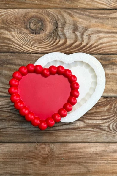 Bubble Kalp Silikon Tepsi Kalıbı - Resim 4