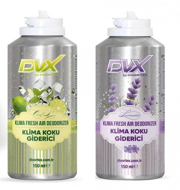 Divortex Cool Lime ve Lavanta Kokulu Klima Bombası 150 ml. x 2 Ad.