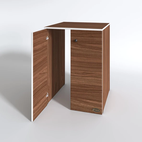 Kenzlife çamaşır&kurutma makinesi dolabı büyük boy kapaklı lubmila cvz 100*80*70 banyo ofis kapaklı arkalıksız - 3