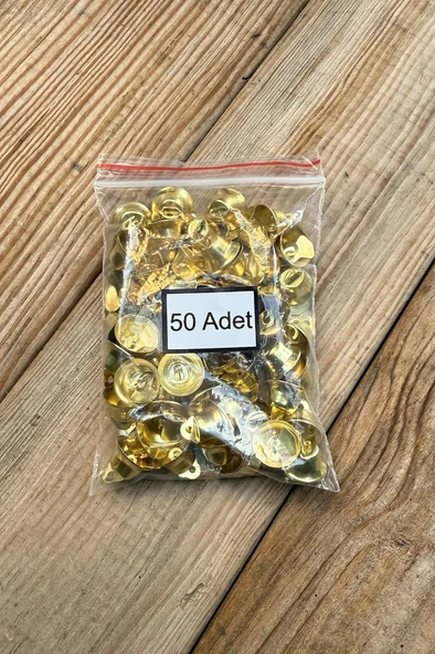 Çan Şeklinde Zil Gold Rengi 50 Adet - 4
