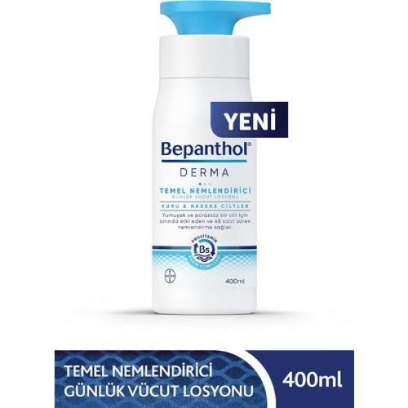 Bepanthol Derma Temel Nemlendirici Günlük Vücut Losyonu 400 ml 8699546485260