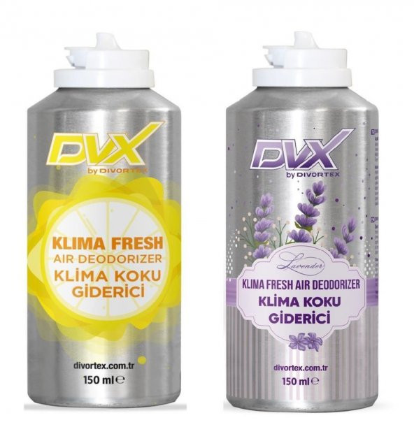 Divortex Lavanta ve Limon Kokulu Klima Bombası 150 ml. x 2 Ad.