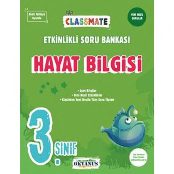 Okyanus 3.Sınıf Hayat Bilgisi Classmate Etkinlikli Soru Bankası