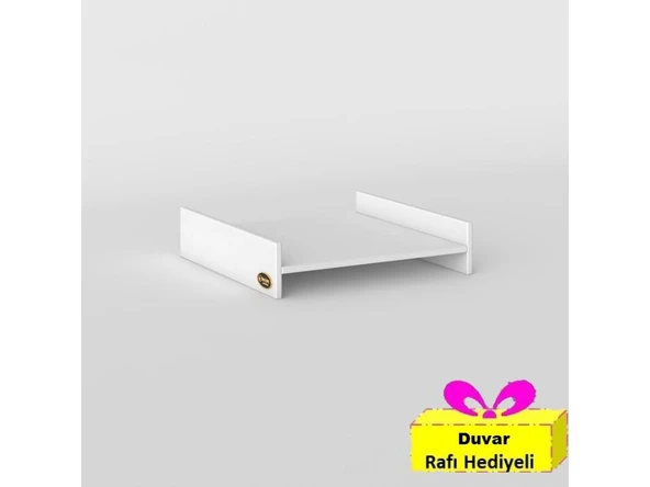 Kenzlife çamaşır&kurutma makinesi dolabı hedeon byz 015*80*70 banyo aparatı arkalıksız büyük boy xlarge + tekli duvar rafı hediyeli ürün görseli