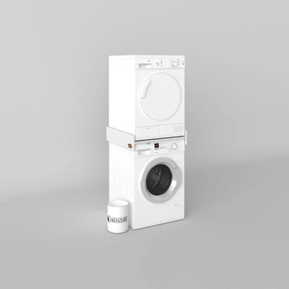 Kenzlife çamaşır&kurutma makinesi dolabı agafya byz 015*70*60 banyo aparatı arkalıksız - Resim 3