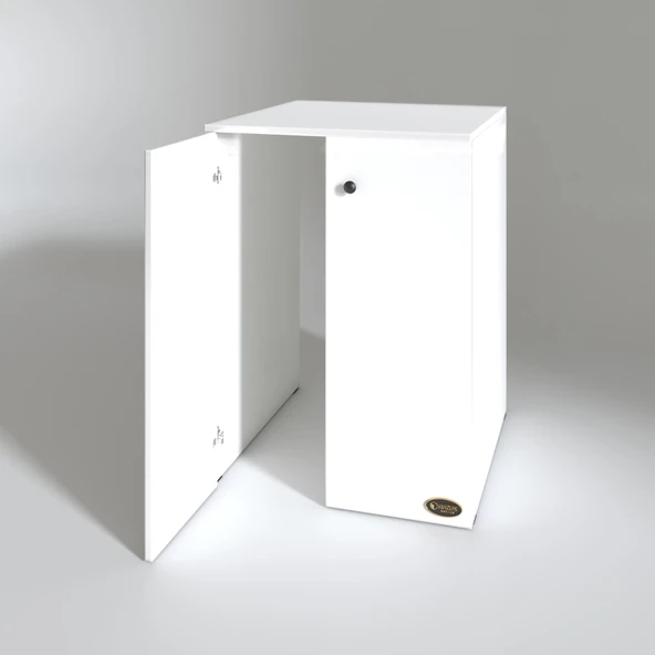 Kenzlife çamaşır&kurutma makinesi dolabı büyük boy kapaklı lubmilamdf byz 100*80*70 % 100 mdf full mdf banyo ofis kapaklı arkalıksız - 4