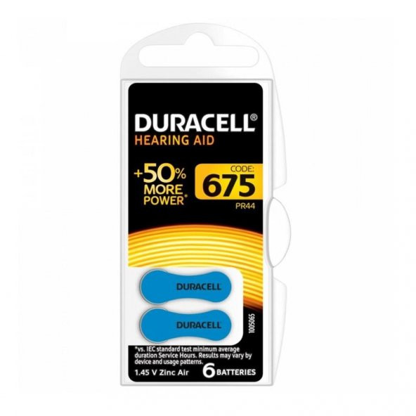 Duracell PR44 675 Numara İşitme Cihazı Pili 6lı