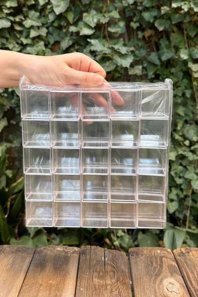 Mika Kutu Şeffaf 4x4 cm 25 Adet - Resim 2