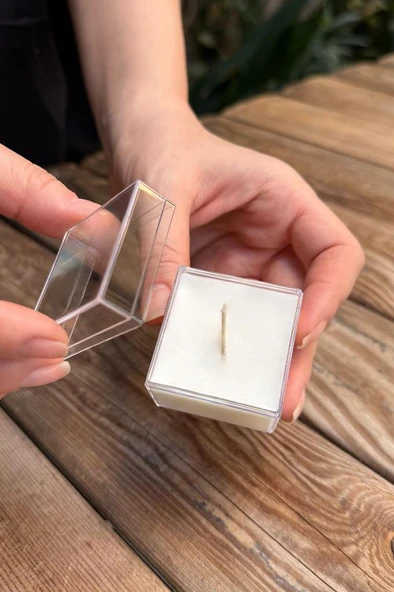 Mika Kutu Şeffaf 4x4 cm 25 Adet - Resim 4