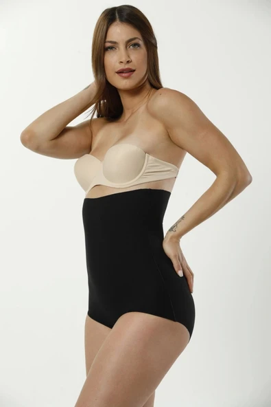 Lazer Kesim Toparlayıcı Sıkılaştırıcı Şekillendirici Sıkılaştırıcı Push-Up Yüksek Bel Slip Korse - 3