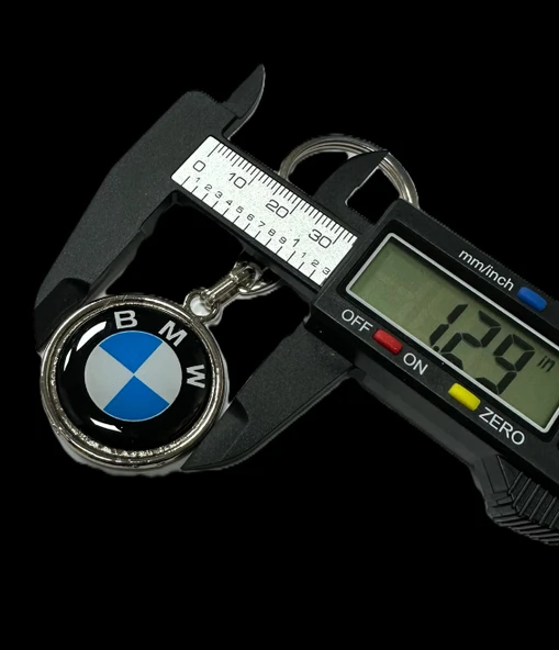 Bmw Yazılı Metal Damla Anahtarlık Çift Yönlü (1 ADET) - 4