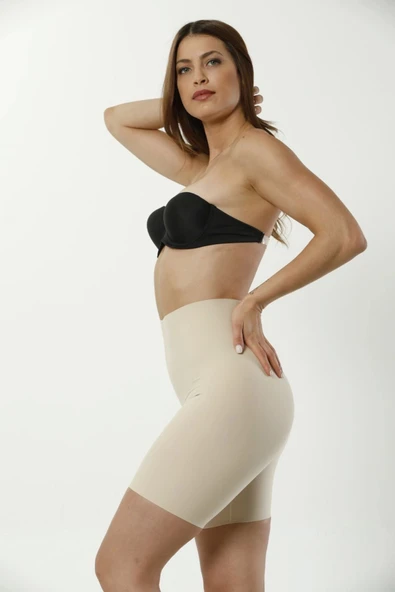 Özel Üretim Kadın Vücut Şekillendirici Kadın Kaymaz Toparlayıcı Lazer Kesim Paçalı Korse - Resim 4