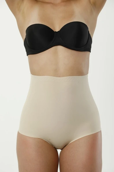 Premium Kaymaz Kadın Toparlayıcı Vücut Şekillendirici Kaymayan Lazer Kesim Slip Korse - Resim 3