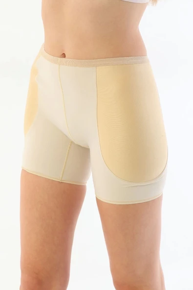 Özel Üretim Vücut Şekillendirici Toparlayıcı Sıkılaştırıcı İz Göstermeyen Yandan Destekli Pop-Up Şort - 4