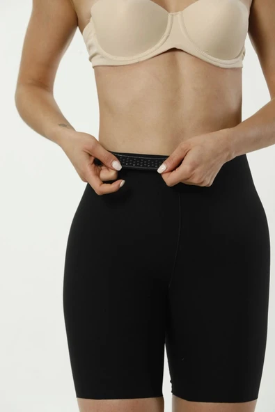 Özel Üretim Kadın Vücut Şekillendirici Kadın Kaymaz Toparlayıcı Lazer Kesim Paçalı Korse - Resim 3