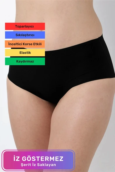 Özel Üretim Vücut Şekillendirici Toparlayıcı İz Göstermeyen Lazer Kesim Kaymaz Bato Kadın Külot ürün görseli