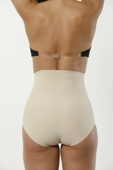 Premium Kaymaz Kadın Toparlayıcı Vücut Şekillendirici Kaymayan Lazer Kesim Slip Korse - Resim 4