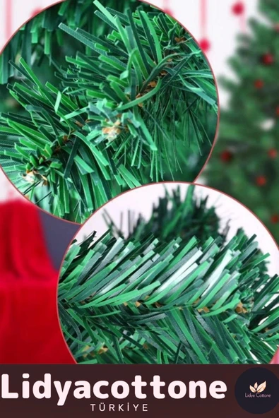 Noel Paketi Kutu Süsleme Seti Yılbaşı Çam Ağacı Renkli Işığı Yeni Yıl Dekorasyon Kutlama 90Cm 80 Dal - 5