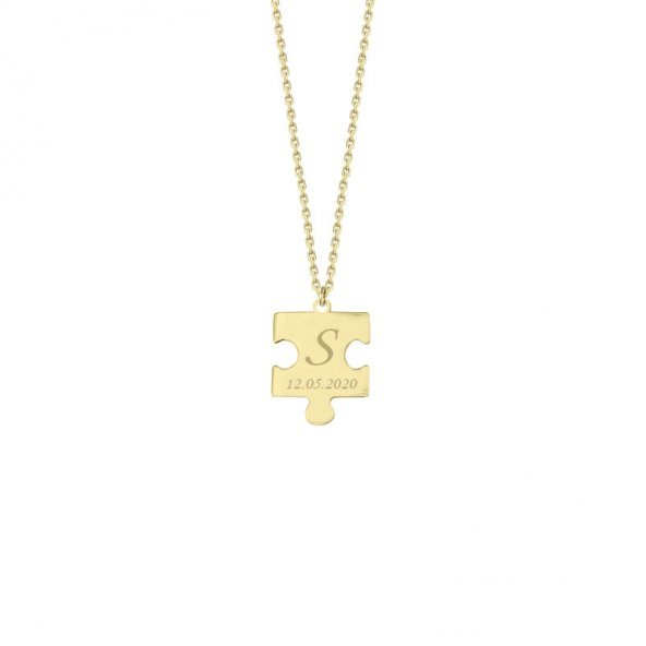 14 Ayar Altın Puzzle Kolye ürün görseli