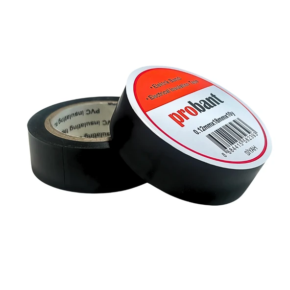 Probant Pvc Elektrik Bandı - 18mm X 9.1m Siyah 10 Adet