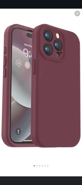 İPHONE 12 PRO MAX SİLİKON KILIF BORDO