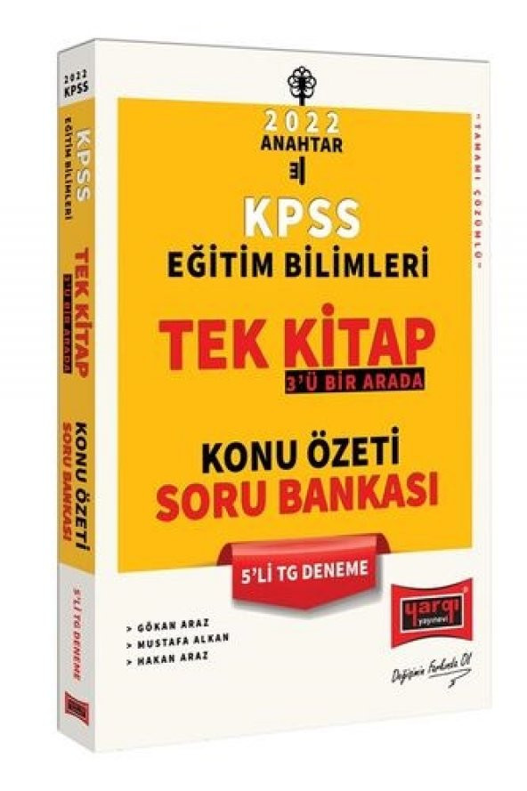 Yargı Yayınları 2022KPSS Eğitim Bilimleri Tek Kitap Soru Bankası