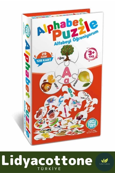 Premium Zeka Geliştirici EğiticiÇocuk El Göz Koordinasyonu Matematik Sayı Rakam Alfabe Puzzle - 3