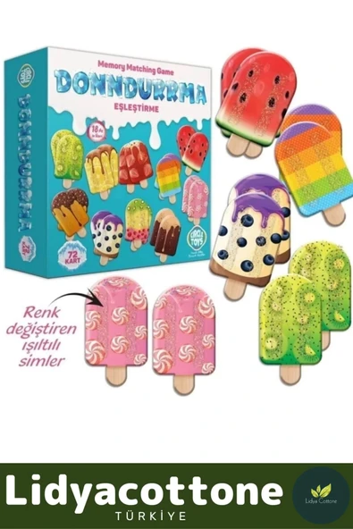 Premium Algıyı Yükselten Eğlendiren Çocuk El Göz Koordinasyonu Dondurma Hafıza Eşleştirme Oyunu - Resim 3