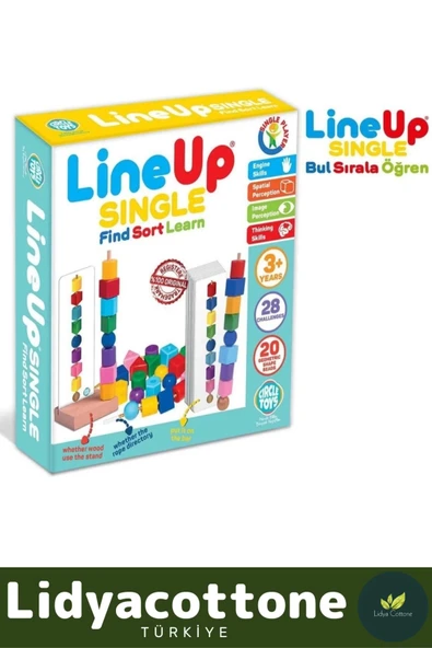 Premium Zeka Geliştirici Motor Becerileri Görsel Algı Geliştirir Lineup Sıngle Bul Sırala Öğren - Resim 2