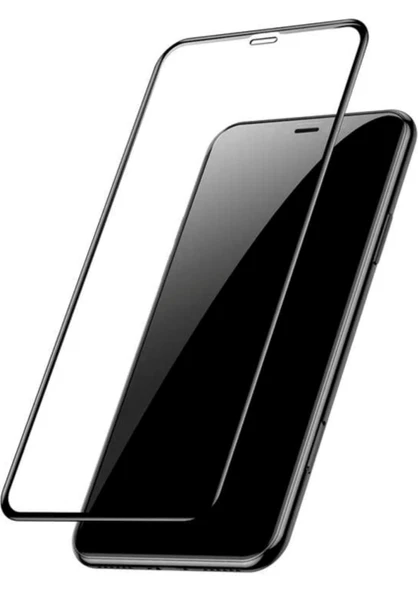 Case 4U Apple iPhone 11 Tam Kaplayan Tamperli Cam Ekran Koruyucu Curved Kırılmaz Kenar