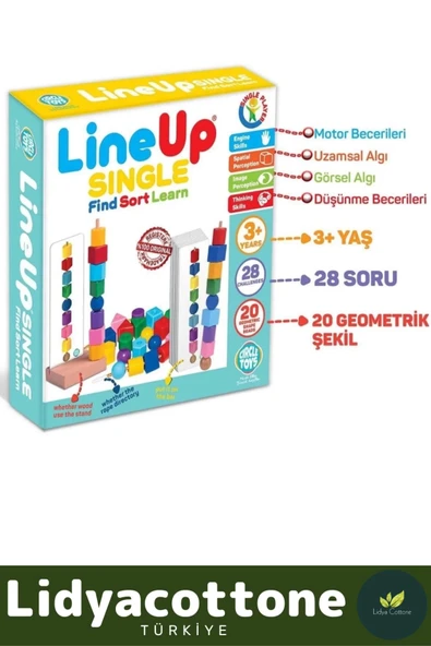 Premium Zeka Geliştirici Motor Becerileri Görsel Algı Geliştirir Lineup Sıngle Bul Sırala Öğren - Resim 3