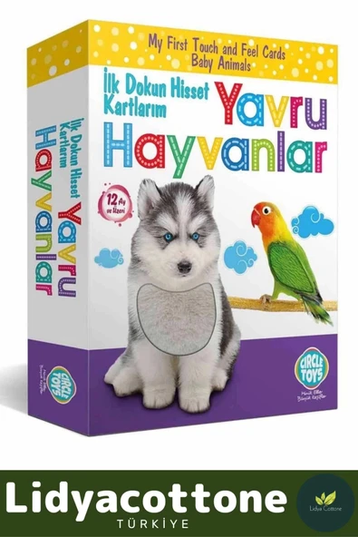 Premium İnce Motor Gelişimi Görsel Algı Eğlenceli Eğitim Kartları Dokun Hisset Tanı Yavru Hayvanlar - 2
