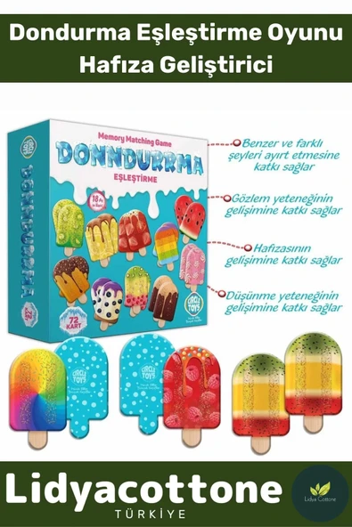 Premium Algıyı Yükselten Eğlendiren Çocuk El Göz Koordinasyonu Dondurma Hafıza Eşleştirme Oyunu ürün görseli 1