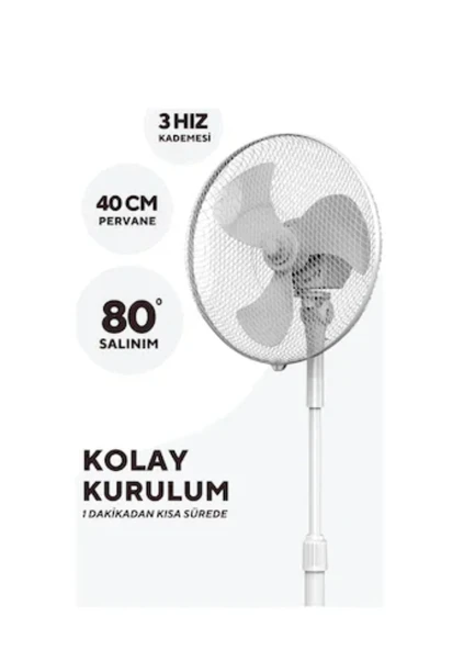 KUMTEL AYAKLI VANTİLATÖR - 3