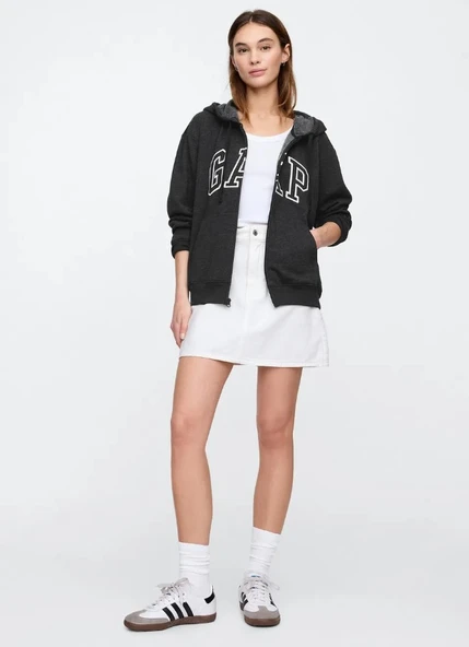 Gap V-Frch Exc Herıtage Fz Hoodie Kapüşonlu Fermuarlı Kadın Sweatshirt - 6