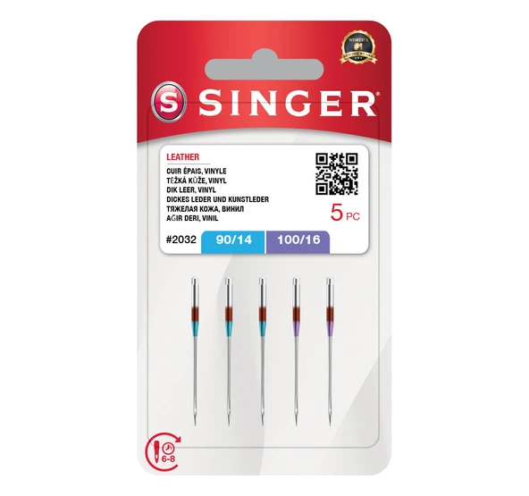 Deri İğnesi Karışık (5'Li Blister)(3X14, 2X16 No.)