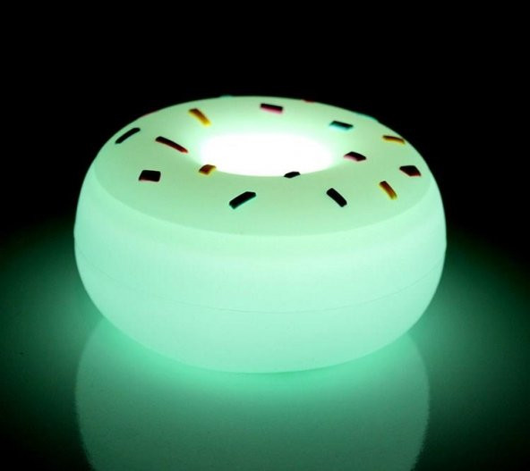 Dokunmatik Renk Değiştiren Donut Lamba Dekoratif Gece Lambası - 3