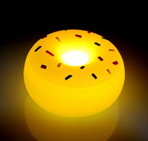 Dokunmatik Renk Değiştiren Donut Lamba Dekoratif Gece Lambası - 4