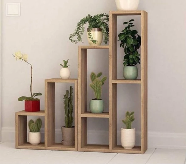 KUZELA  Ahşap Çok Amaçlı Kitaplık Raf Düzenleyici. - 2