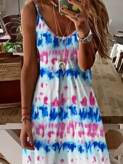 Lucky Life Kadın Askılı Tam Boy Süprem Elbise ürün görseli 1