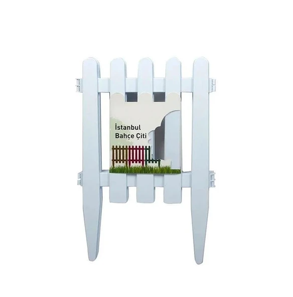 Omnipazar SO-IBC2 Eko İstanbul Bahçe Çiti 4'lü Set 40x59 cm Beyaz