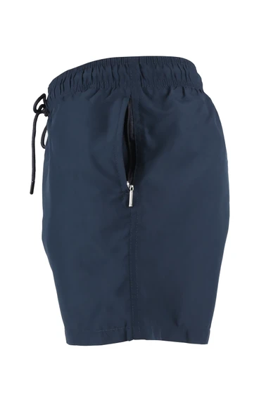 Erkek Deniz Şortu Cepli Polyester Su Yitici Özellik Tahriş Etmeyen Astar Lacivert K-149 - 3