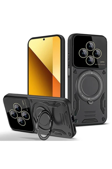 Zipax Xiaomi Redmi 14C / Poco C75  Kamera Korumalı Lensli Magesafe Standlı Azn-JoyLens ürün görseli 1