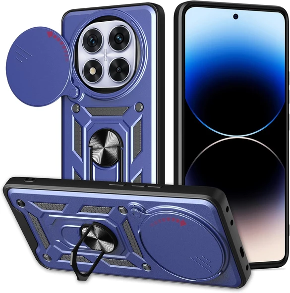 Zipax Xiaomi Redmi Note 14 Pro Plus Kılıf Sürgülü Kamera Korumalı Tank Kapak Azn-SrVega ürün görseli 1