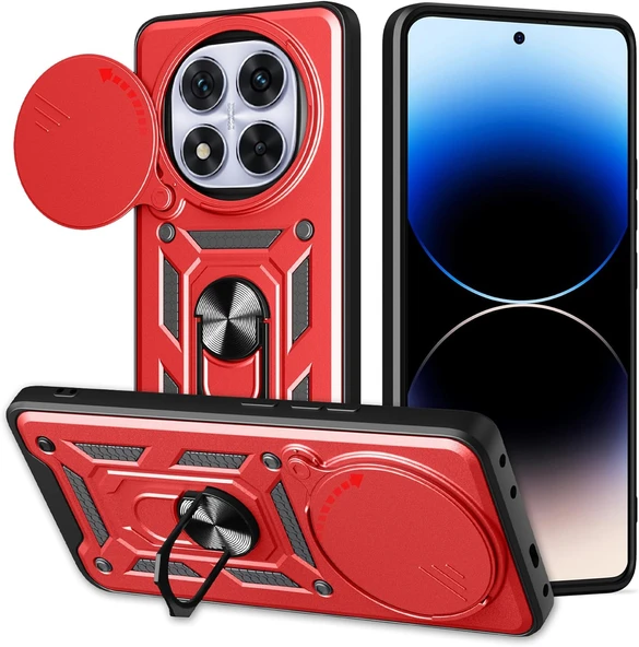 Zipax Xiaomi Redmi Note 14 Pro 5G Kılıf Sürgülü Kamera Korumalı Tank Kapak Azn-SrVega ürün görseli 1