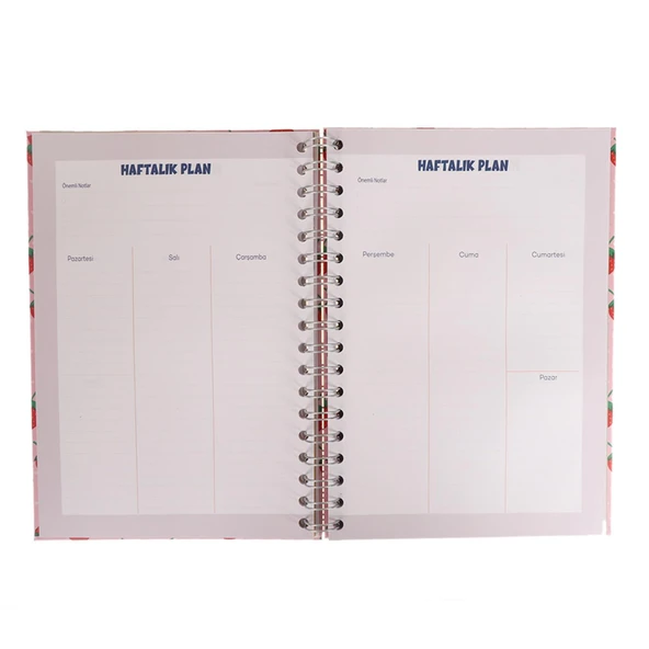 HAYALLERİNİN PEŞİNDEN GİT TASARIM KONUŞAN AJANDA HAFTALIK PLANLAYICI DEFTER - 2