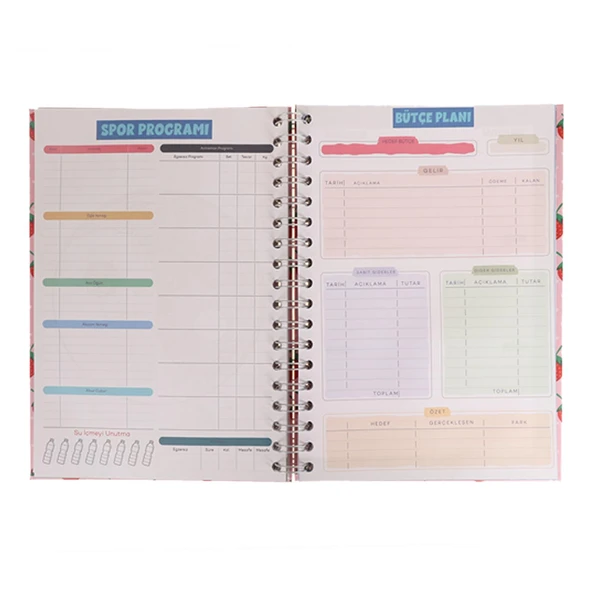 HAYALLERİNİN PEŞİNDEN GİT TASARIM KONUŞAN AJANDA HAFTALIK PLANLAYICI DEFTER - 4