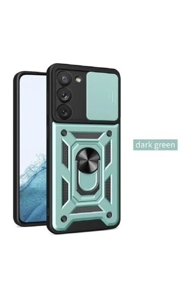 Zipax Samsung Galaxy A36 Kılıf Sürgülü Kamera Korumalı Tank Kapak Azn-SrVega