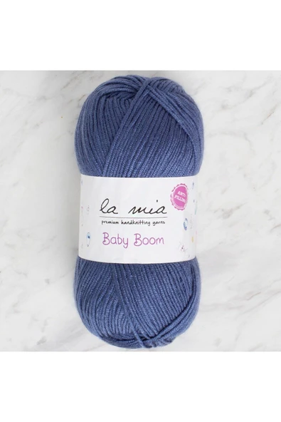 La Mia Baby Boom Havacı Mavi El Örgü İpi - 1533 - 34129